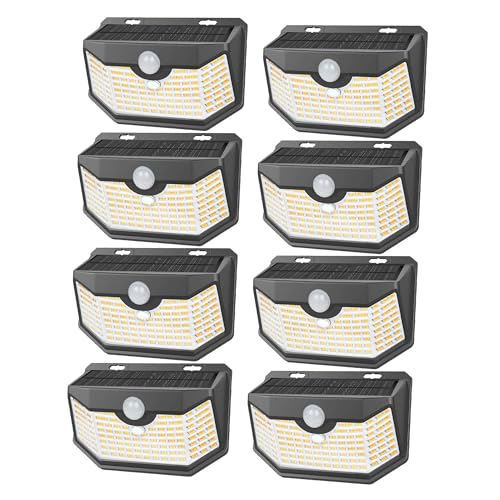 120 LED Solar Lights Outdoor Motion Sensor (8 Count)
