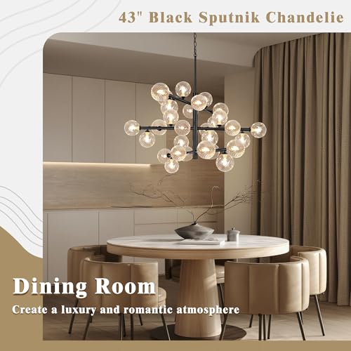 Black Sputnik Chandelier