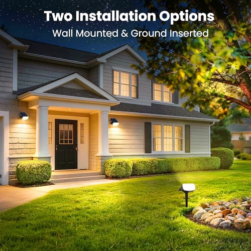 Solar Spot Lights Outdoor Waterproof (8 Count)
