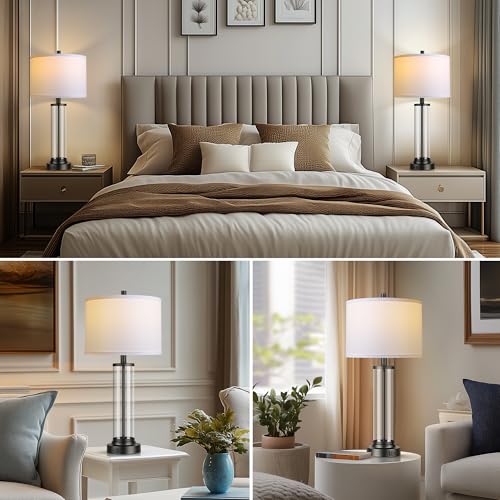 Glass Table Lamps Set of 2 (2 Count)