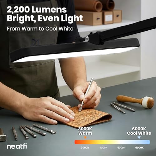 XL 2 500 Lumens 30W LED Task Lamp with Clamp