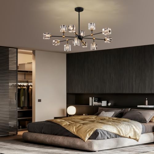 Sputnik Crystal Chandelier with 12