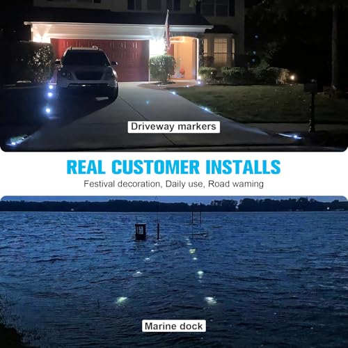 Solar Deck Driveway Dock Lights (20 Count)