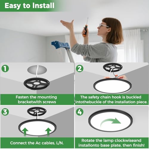 2Pack LED Flush Mount Ceiling Light (2 Count)