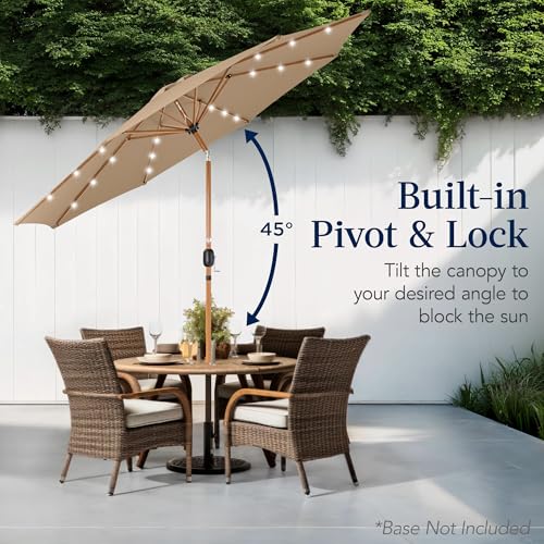 10ft Solar Market Patio Umbrella w