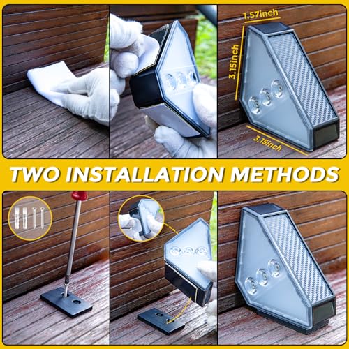 Solar Step Lights for Outside (12 Count)