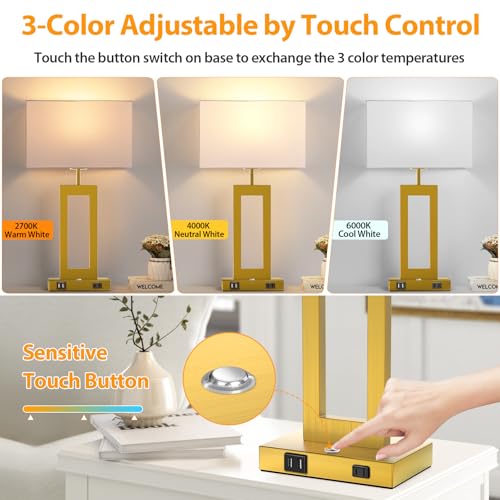 22’’ Touch Control Table Lamps Set of 2 (2 Count)