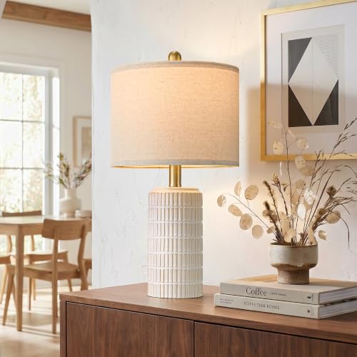 21'' Modern Ceramic Table Lamp with Gift Box