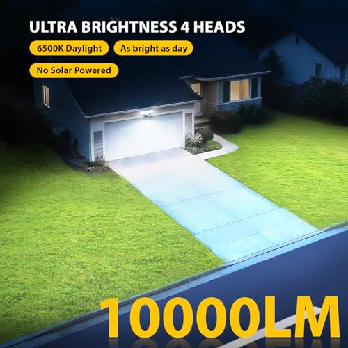 90W 10000LM LED Security Lights Motion Sensor Outdoor Lights