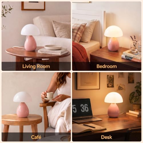 Mushroom Lamp Table Lamp for Bedroom