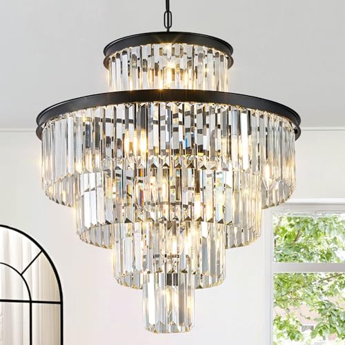 24" Modern Crystal Chandeliers