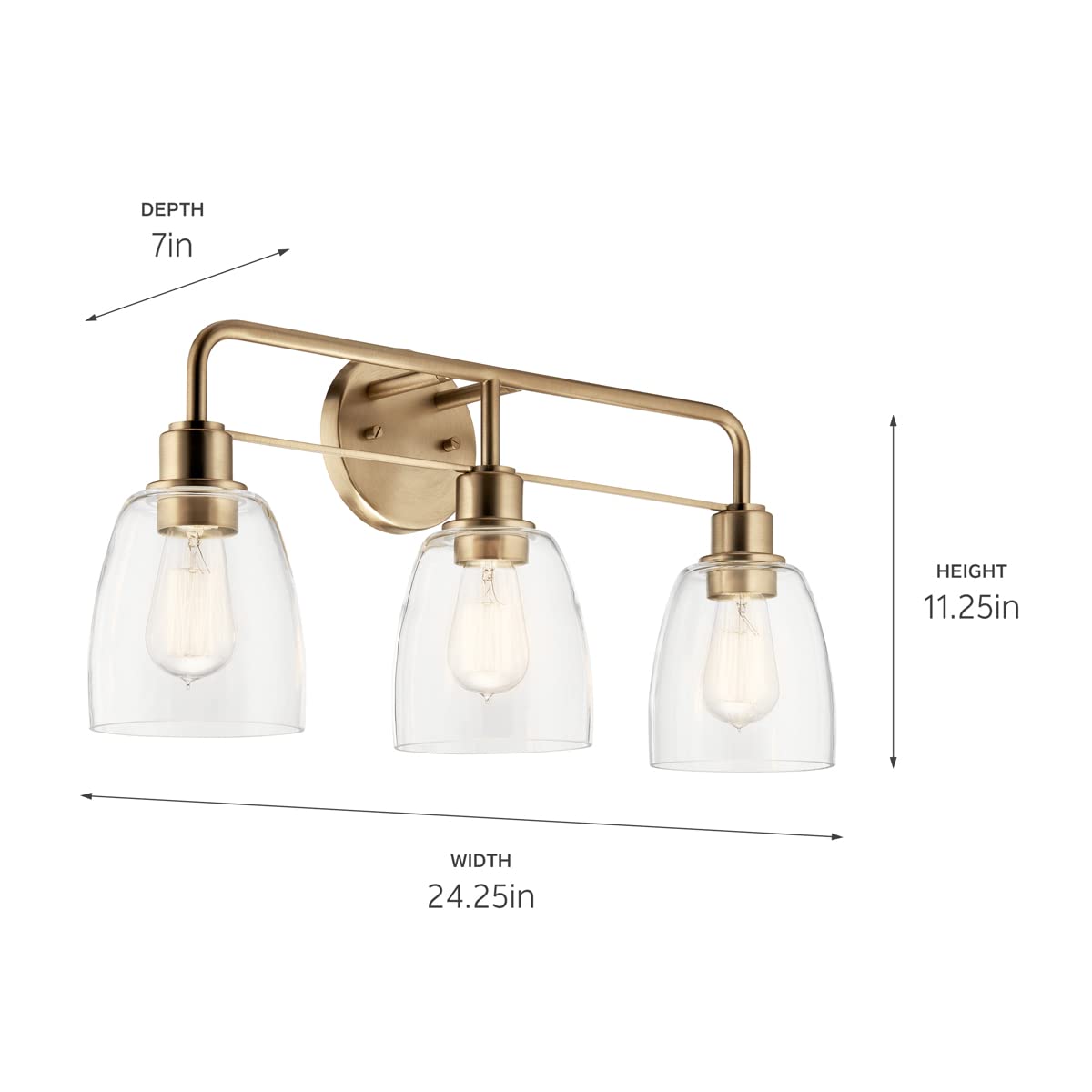 Meller 3 Light Industrial Vanity Light