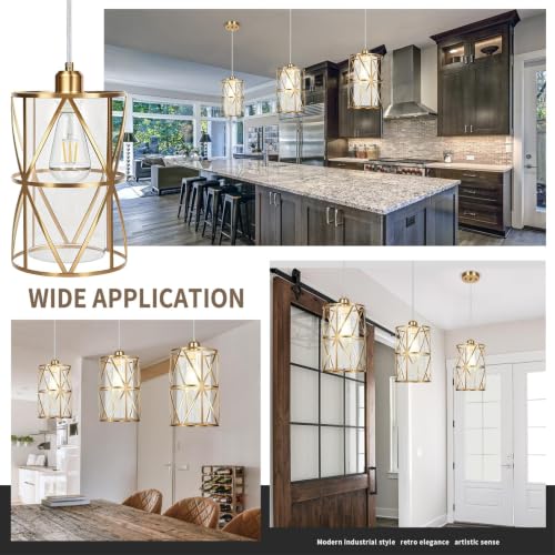 Brushed Gold Pendant Lights Kitchen Island