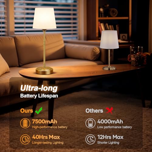 Cordless Table Lamps Set of 2 (2 Count)