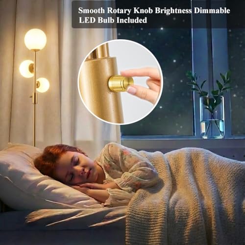 Dimmable 3 Globe Floor Lamp