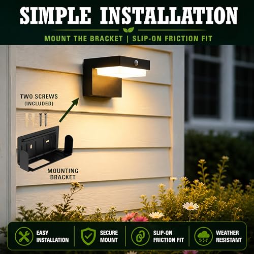 Solar Powered Wall Lamps (2 Count)