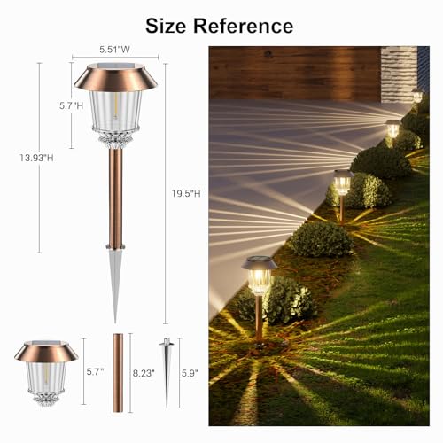 Solar Lights Outdoor Waterproof (4 Count)