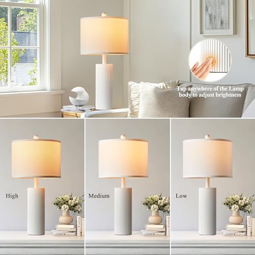 24.5”Modern Table Lamps for Living Room (2 Count)