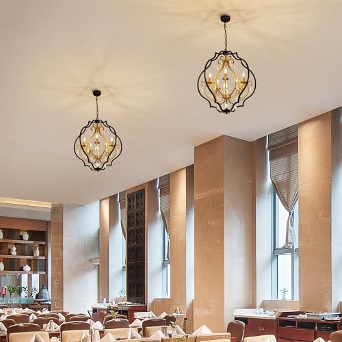 Black and Gold Chandeliers Vintage Orb Chandeliers for Dining Room