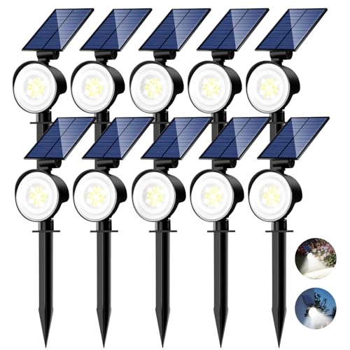 Solar Spot Lights Outdoor Waterproof (10 Count)
