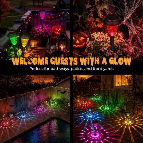 Solar Lights Outdoor Waterproof for Pathway (8 Count)