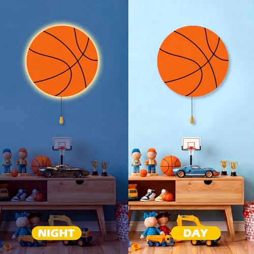 Basketball Night Light Wall Lamp Sleeping Nursery Lighting