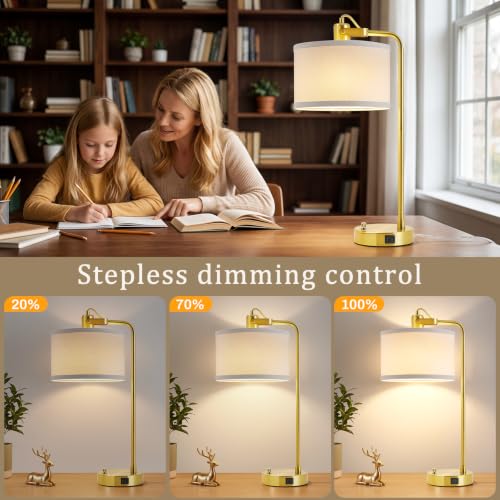 Gold Table Lamp Set of 2