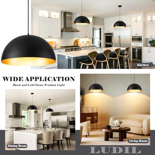 16 Inch Industrial Pendant Lighting for Kitchen Island (2 Count)
