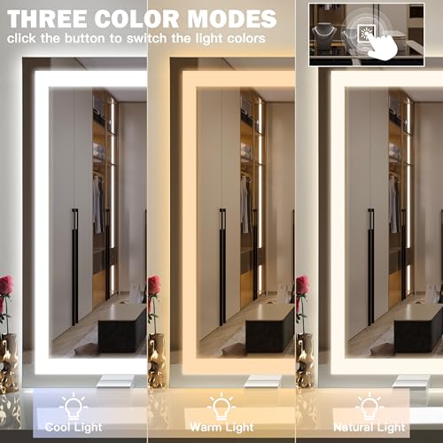 40x28 Inch Lighted Vanity Mirror