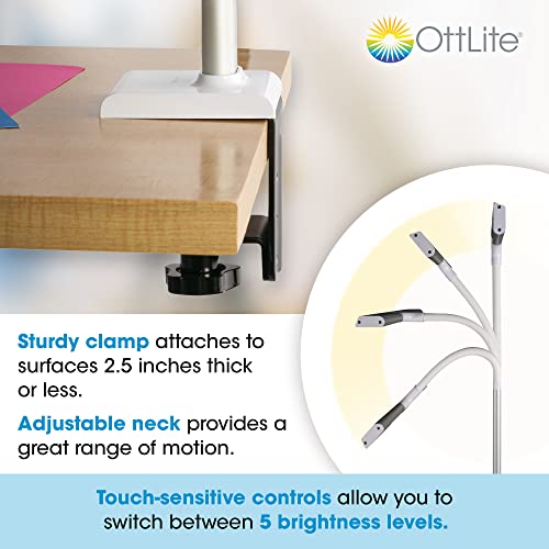 Extra Wide Area LED Clamp Lamp