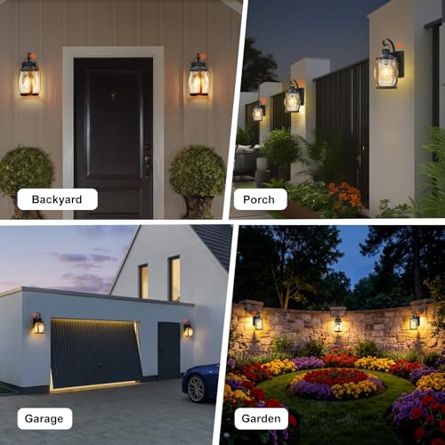 Dusk to Dawn Outdoor Wall Sconce Lights