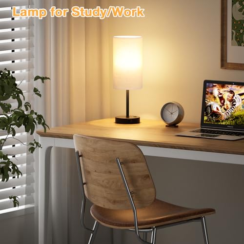 17.4" Bedside Lamp for Bedroom