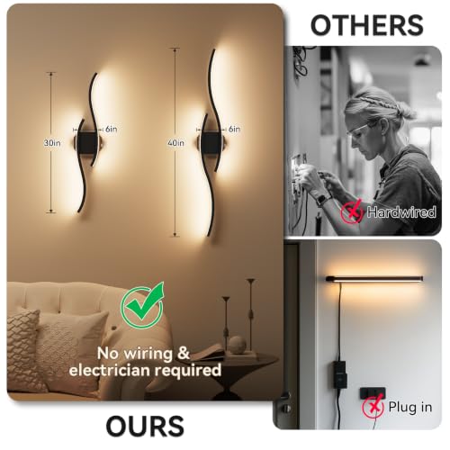 Battery Operated Wall Sconces Set of Two (2 Count)