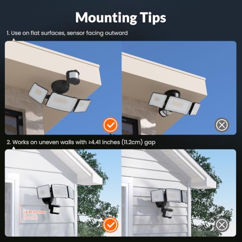 LED Security Light Motion Sensor Outdoor Lights