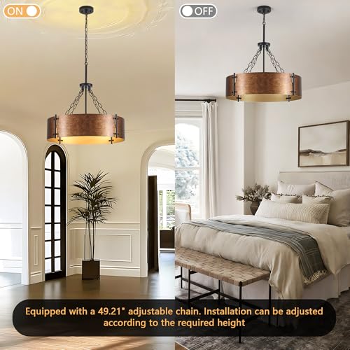 23.62" Modern Drum Chandelier 6