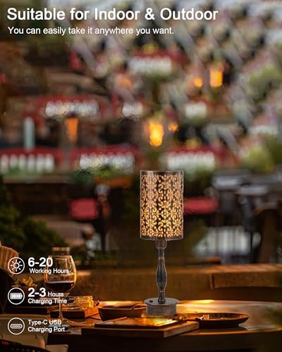 Cordless Table Lamp Rechargeable Battery Operated