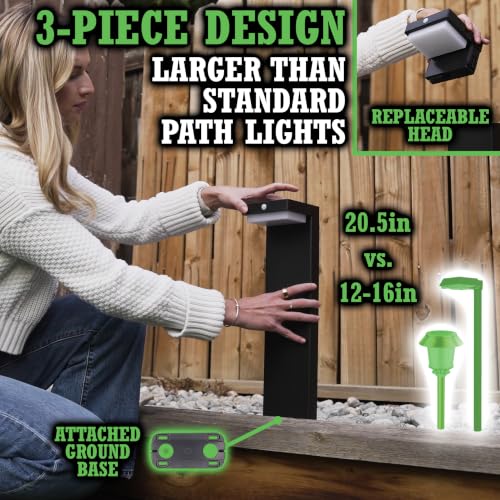 Premium Solar Pathway Lights Outdoor (2 Count)