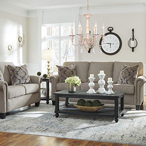 6 Light French Country Chandelier Farmhouse Candle Style W20.8