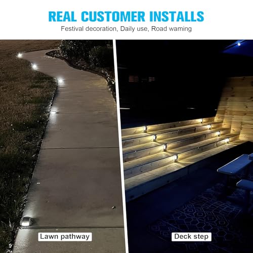 Solar Deck Driveway Dock Lights (12 Count)