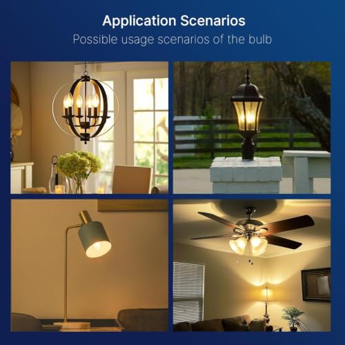 60W Equivalent LED Chandelier Light Bulbs (96 Count)