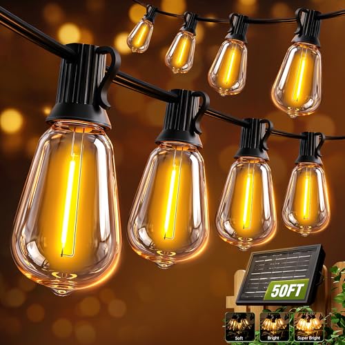 Solar String Lights Outdoor Waterproof Lights with Remote & Timer