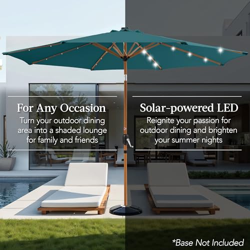 10ft Solar Market Patio Umbrella w