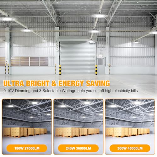 300W UFO LED High Bay Light 0 (4 Count)