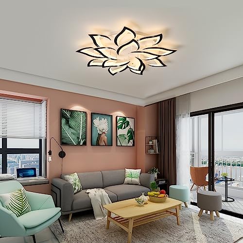 39.3" Modern LED Low Profile Flush Mount Ceiling Light