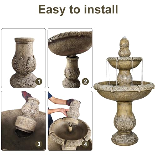 47.2" Water Fountain Outdoor
