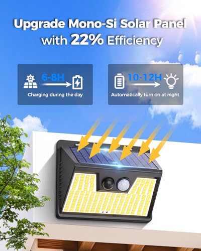 2 Pack Solar Lights Outdoor Motion Sensor (2 Count)