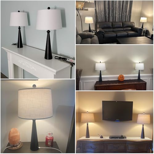 25.75" Table Lamps Set of 2 for Living Room Bedroom (2 Count)