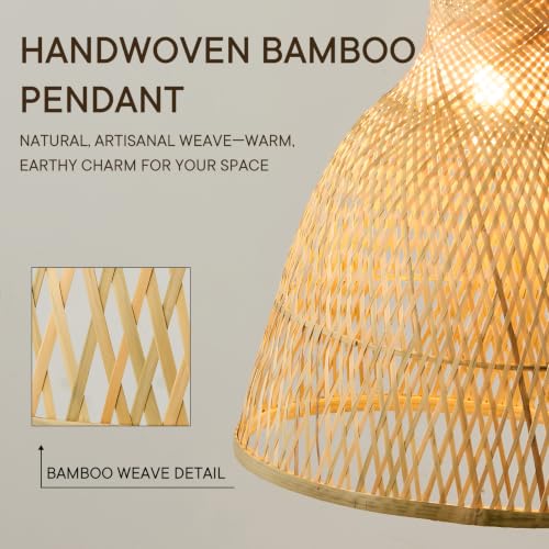 Natural Bamboo Pendant Light