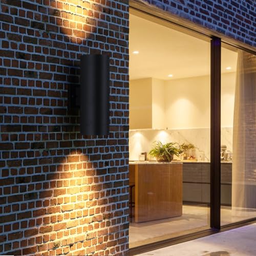 14" Modern Outdoor Porch Light in 2 Lights (2 Count)