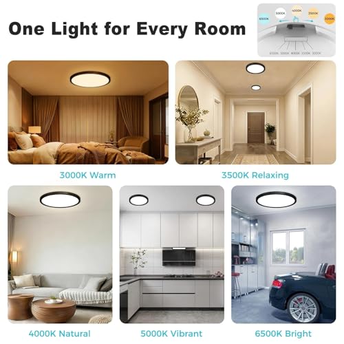 4Pack 13inch LED Flush Mount Ceiling Light (4 Count)